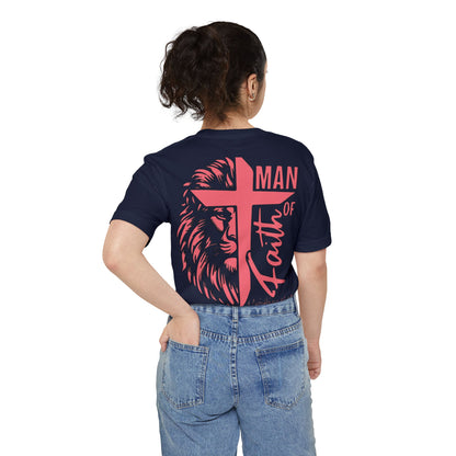 Faith-Inspired Unisex Pocket T-shirt - Perfect for Christian Men, Everyday Wear, Gifts for Dad, and Faith Celebrations