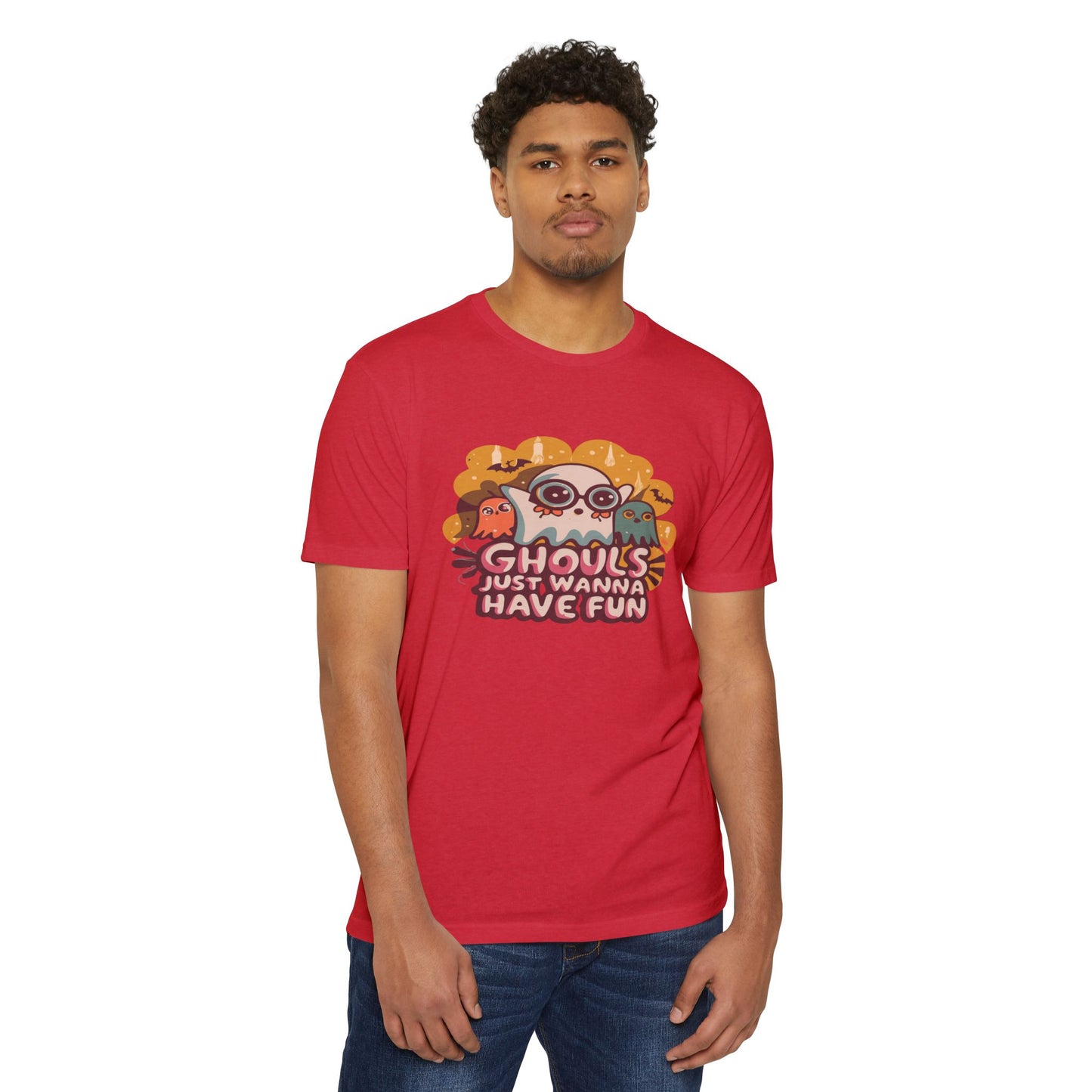 Halloween Fun Graphic Tee, Ghouls T-shirt, Unisex T-shirt, Spooky Shirt, Casual Halloween Apparel