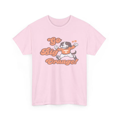 Go Big Orange Unisex Heavy Cotton Tee, Sports Fan Shirt, Casual Wear, College Game Day Top, Gift for Sports Enthusiasts
