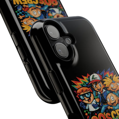90s Crew Impact-Resistant Phone Case — Retro Cartoon Gamer Design