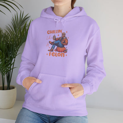 Chillin' Like a Felon Hoodie - Cozy Unisex Sweatshirt for Fall Celebrations