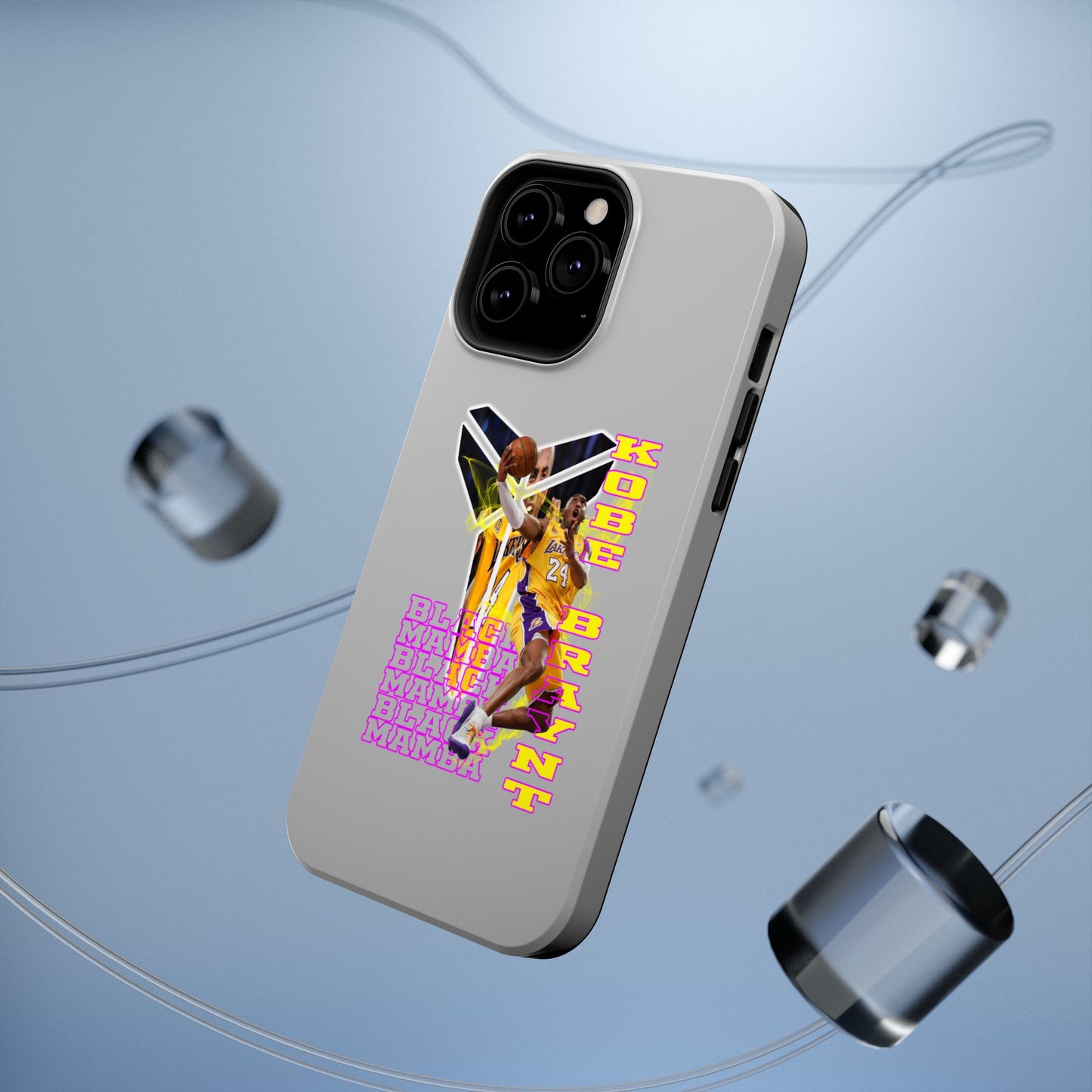 Impact-Resistant Phone Case — Bold Retro Basketball Graphic