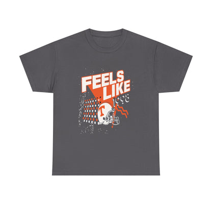Unisex Heavy Cotton Tee - 'Feels Like' Retro Football Tee, Casual Style, Game Day Shirt, Gift for Sports Fans, Outdoor Activities