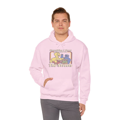 Vintage Street Art Hoodie - Cozy Unisex Sweatshirt for Creative Souls, Outdoor Relaxation, Casual Hangouts