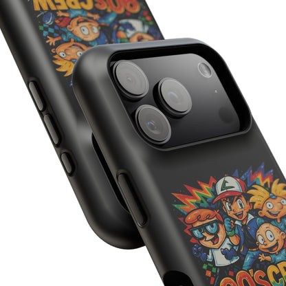90s Crew Impact-Resistant Phone Case — Retro Cartoon Gamer Design