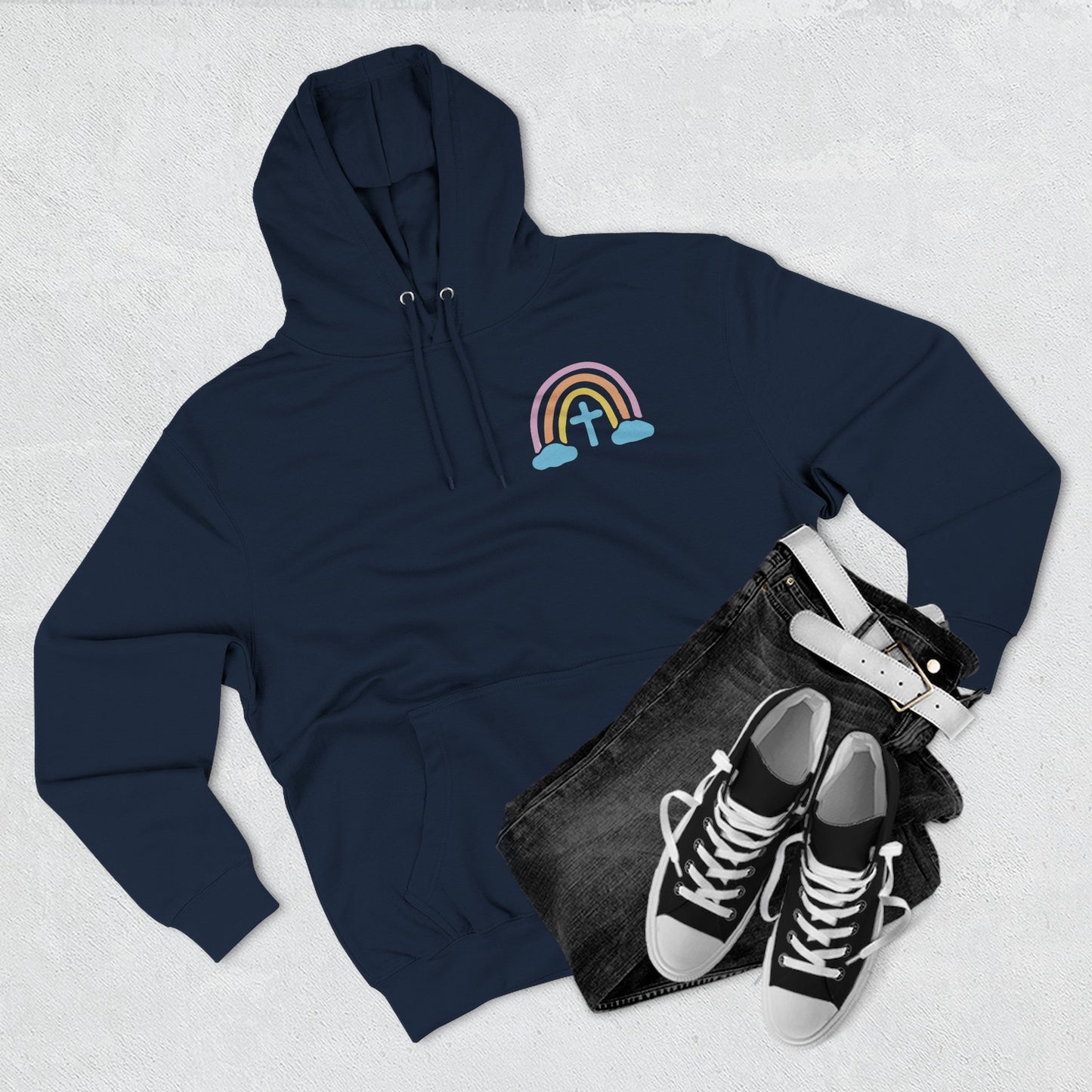 Child of a God Citizen of Heaven Hoodie | Pastel Rainbow Faith Design