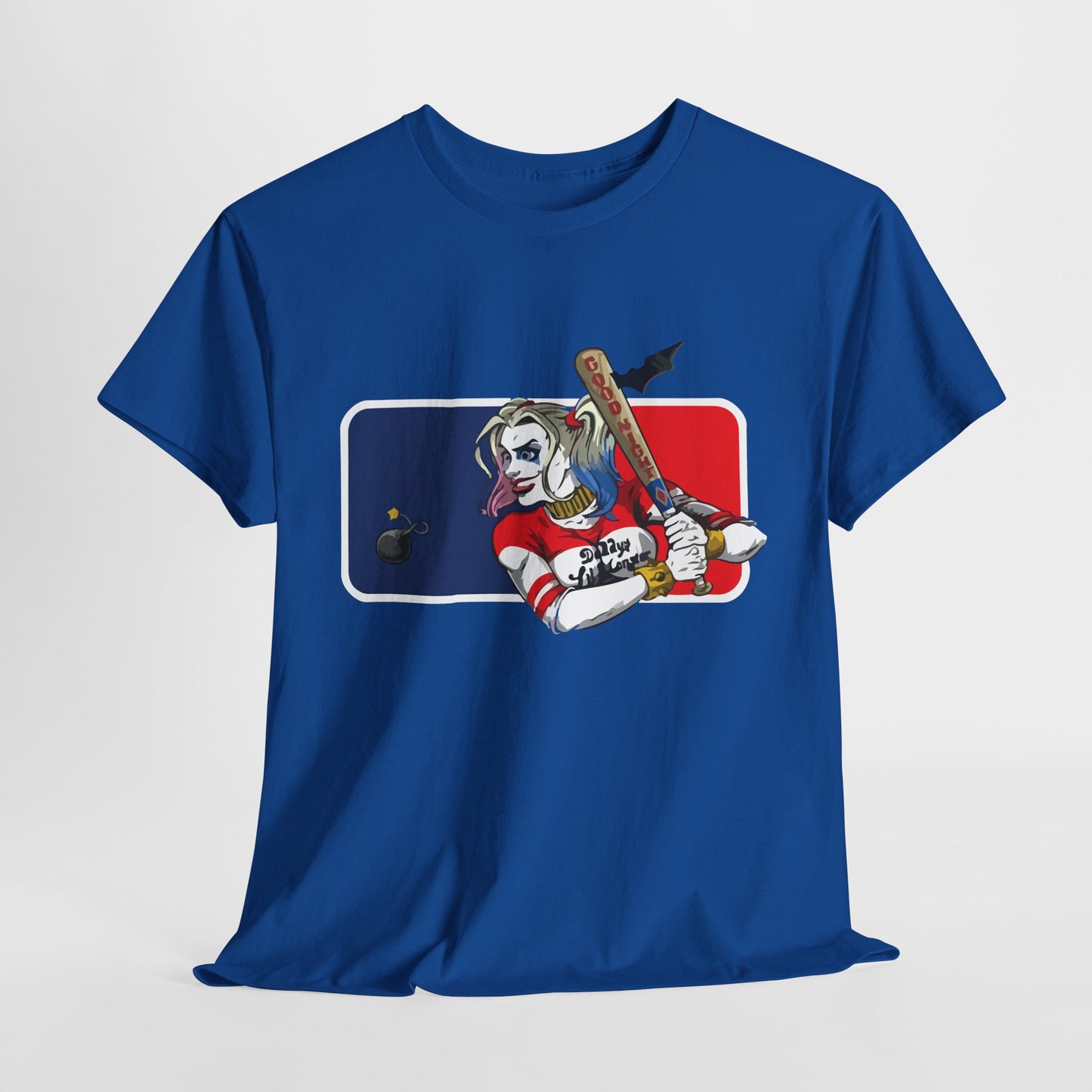 Unisex Baseball Graphic Tee - Harley Quinn DC Casual Wear for Sports Lovers