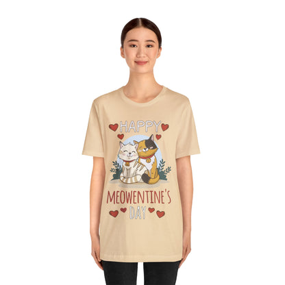 Happy Meowentine's Jersey Short Sleeve Tee