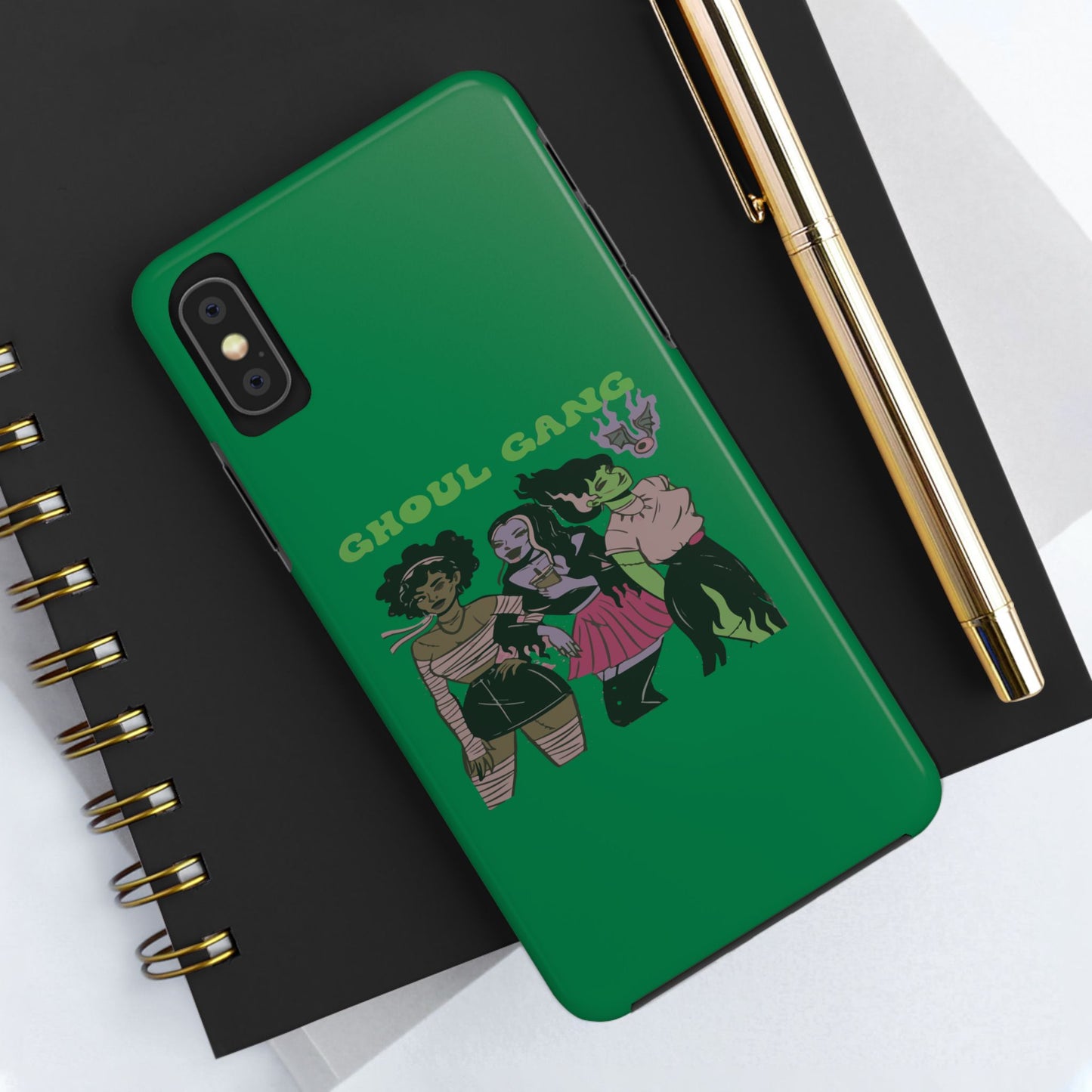 Ghoul Gang Tough Phone Case, Phone Accessory, Halloween Gift, Spooky Aesthetic, Durable Protection, Trendy Design