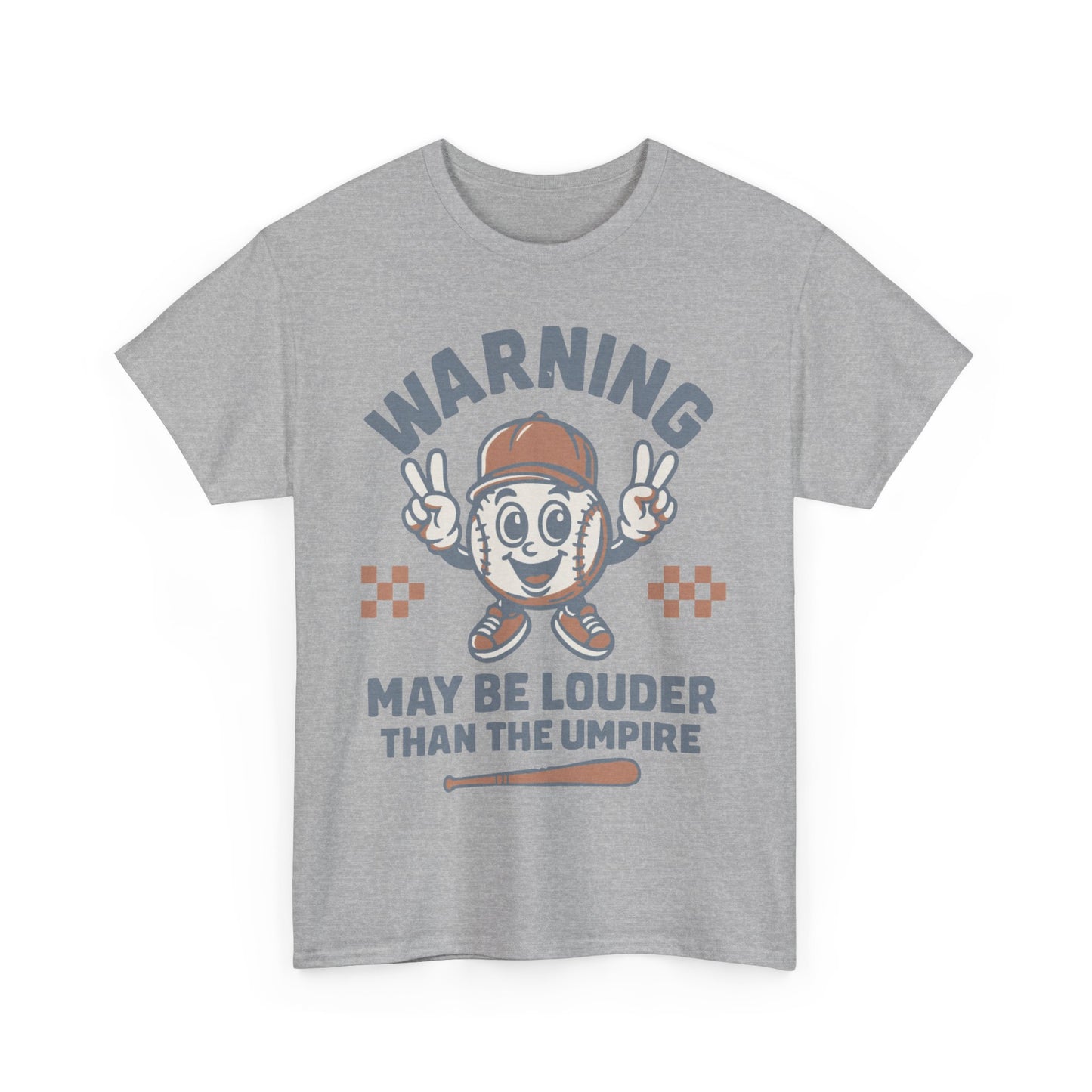 Warning T-Shirt, Fun Umpire Tee, Unique Sports Gift, Casual Wear, Perfect for Baseball Fans