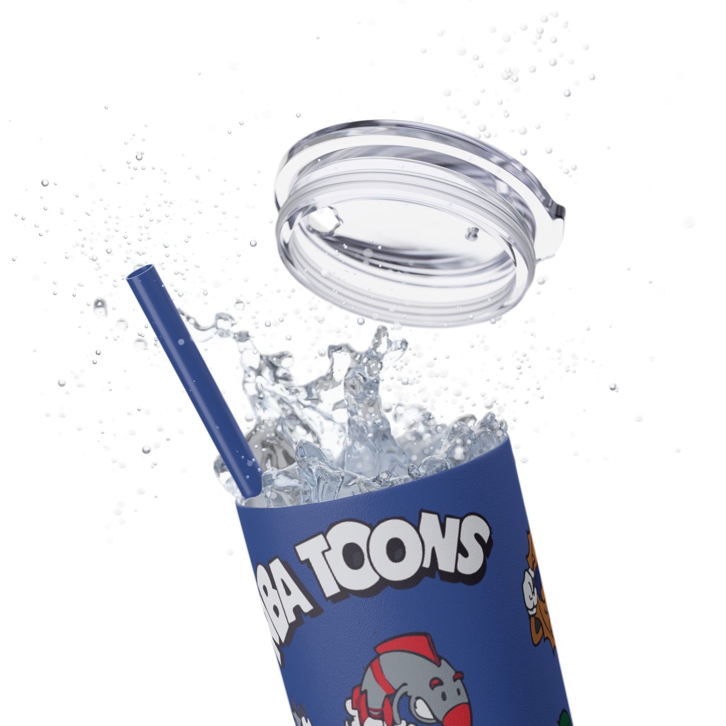NBA Toons Skinny Tumbler with Straw, 20oz - Stylish Drinkware for Sports Fans, Gift for Birthdays, Holidays, Basketball Lovers, Fun [...]