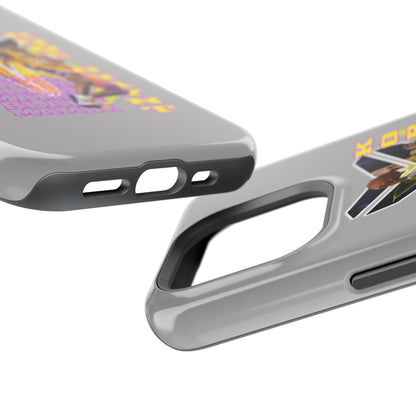 Impact-Resistant Phone Case — Bold Retro Basketball Graphic