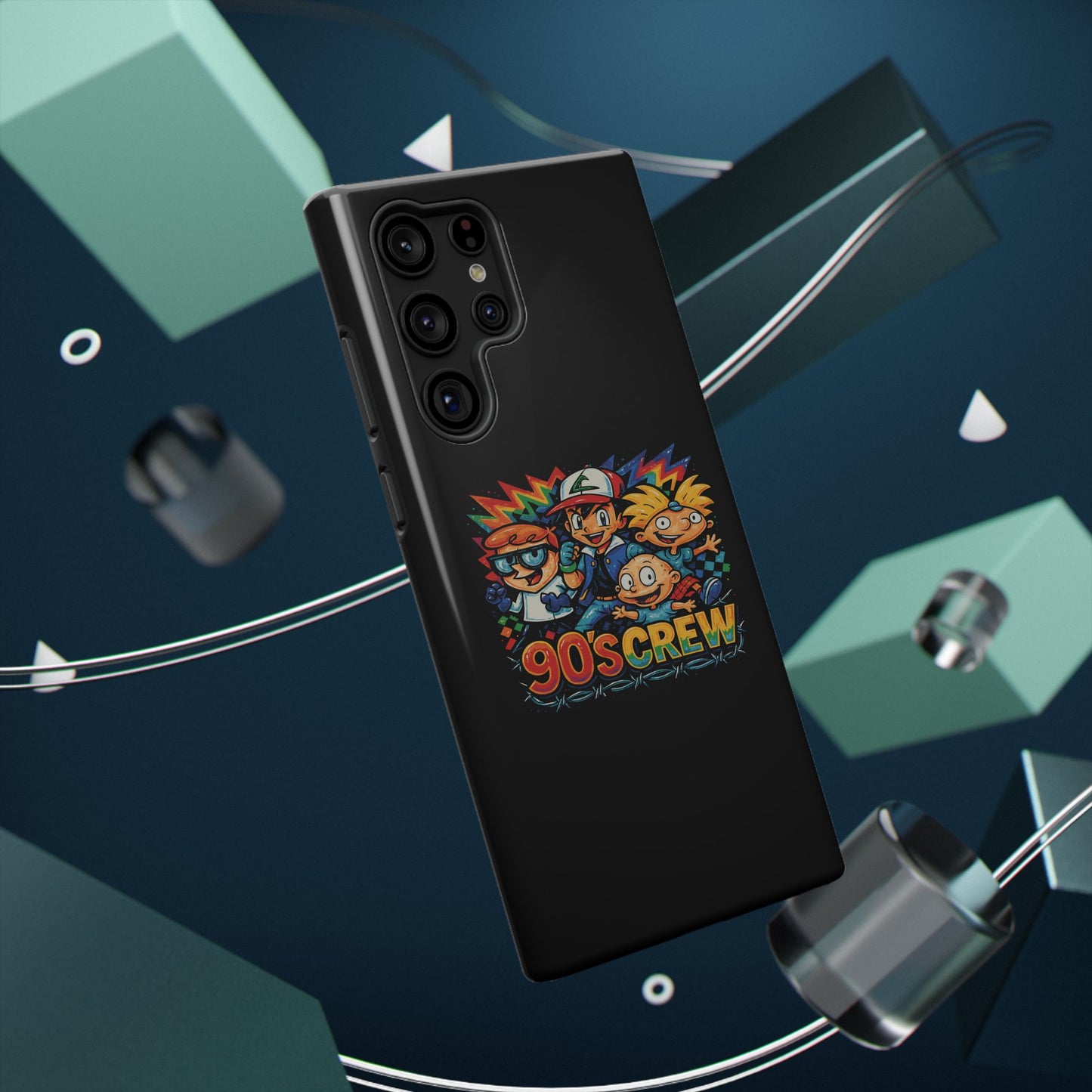 90s Crew Impact-Resistant Phone Case — Retro Cartoon Gamer Design
