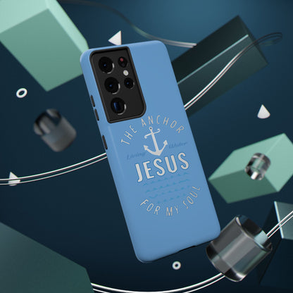Jesus Anchor Phone Case, Christian Tech Accessories, Inspirational Gifts, Unique Phone Covers, Faith-Based Decor