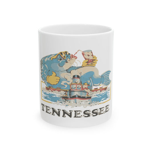 Vintage Tennessee Ceramic Mug, Retro Mug, Tennessee Gifts, Coffee Cup, Souvenir Drinkware, Gift for Travelers