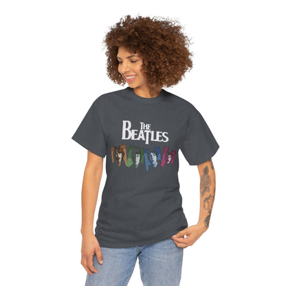 Retro Beatles Graphic Tee - Vintage Unisex Heavy Cotton T-Shirt, Music Lover Gift, 60s Inspired Fashion, Concert T-Shirt, Gift for Him/Her