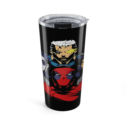 Comic Book Themed Tumbler 20oz - Perfect for Fans of Superheroes, Ideal for Gifts, Fun for Parties, Travel Mug, Unique Drinkware