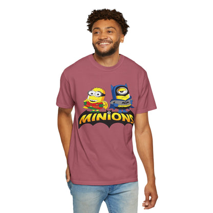 Minions Superhero Unisex T-shirt, Fun Gift for Kids, Cartoon Apparel, Birthday Party Outfit, Family Movie Night Wear