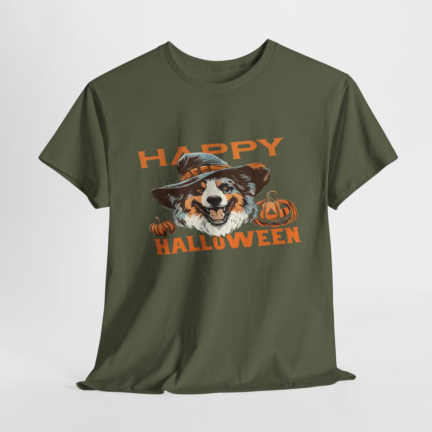 Halloween Dog Graphic Tee, Unisex T-Shirt, Spooky Pet Shirt, Fall Apparel, Trick or Treat Top