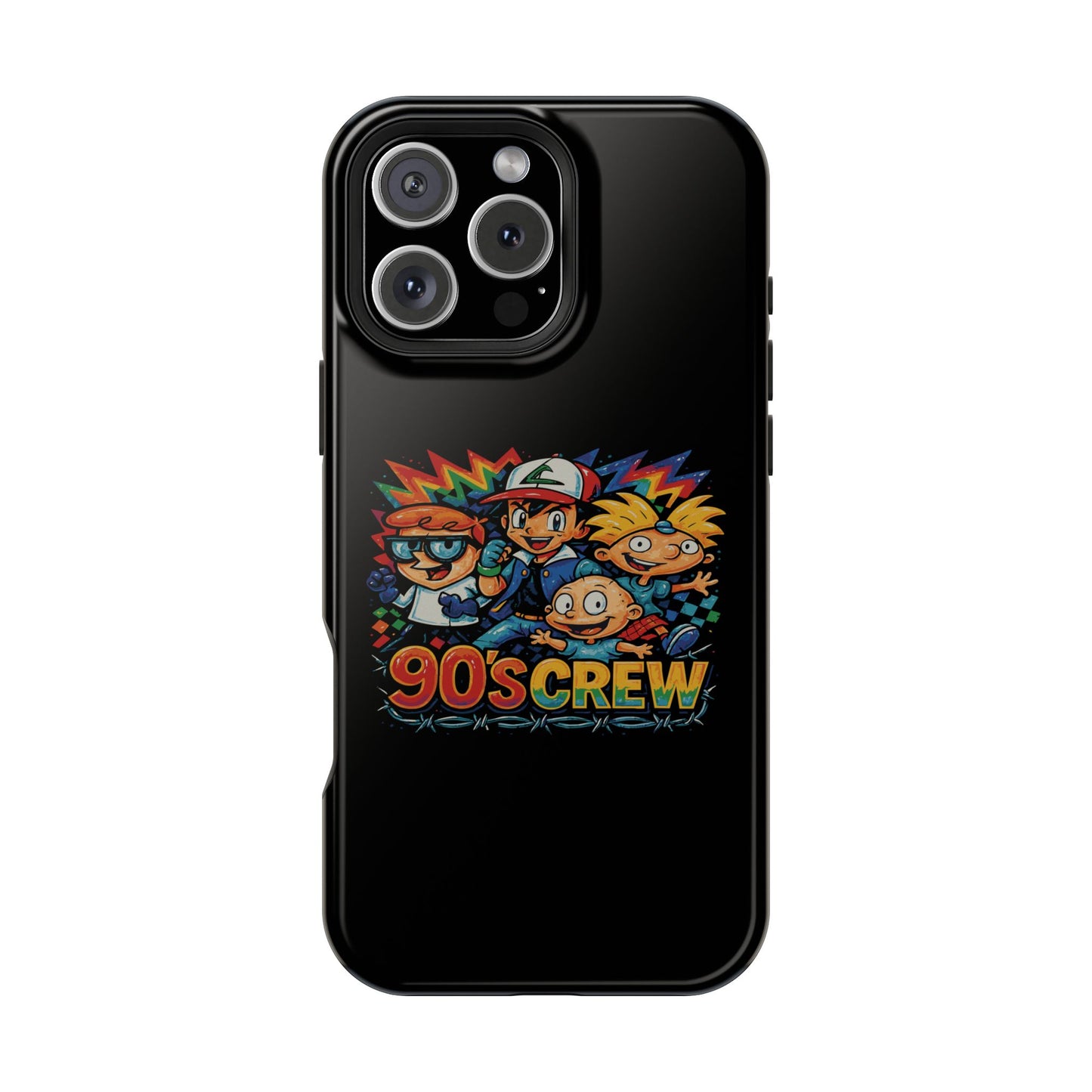 90s Crew Impact-Resistant Phone Case — Retro Cartoon Gamer Design