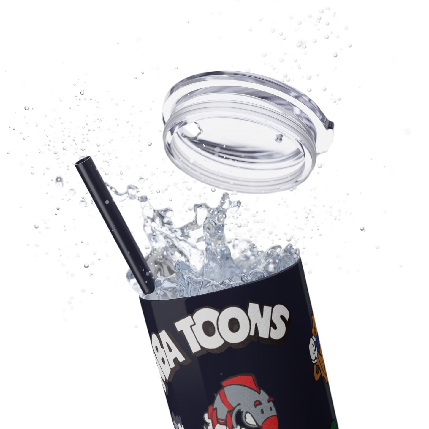 NBA Toons Skinny Tumbler with Straw, 20oz - Stylish Drinkware for Sports Fans, Gift for Birthdays, Holidays, Basketball Lovers, Fun [...]