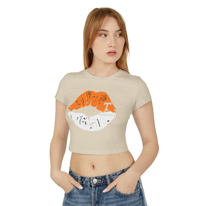 Stylish Tennessee Vols Women's Baby Tee with Lip Print