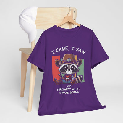 Fun Raccoon Graphic Tee, Cute Funny Animal T-Shirt, Unique Gift, Unisex Cotton Tee, Casual Wear, Birthday Gift, Humor Shirt