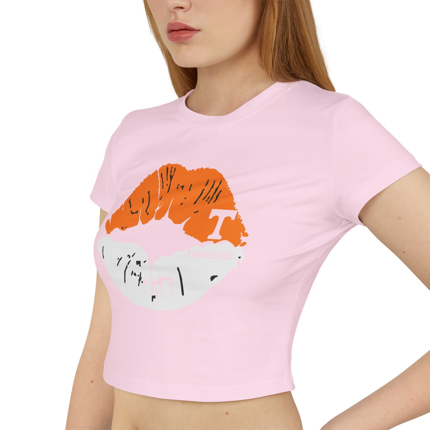 Stylish Tennessee Vols Women's Baby Tee with Lip Print