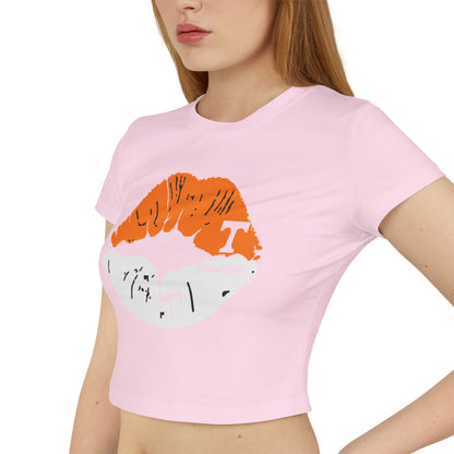 Stylish Tennessee Vols Women's Baby Tee with Lip Print