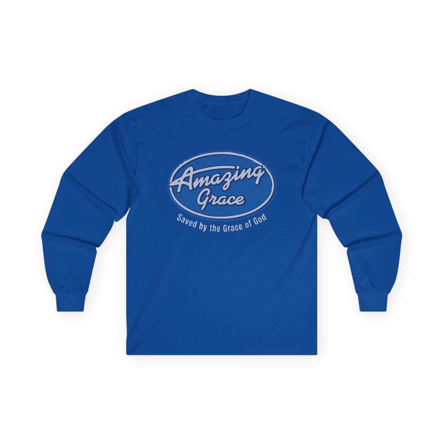 Amazing Grace Long Sleeve Tee — "Saved by the Grace of God" Christian Shirt