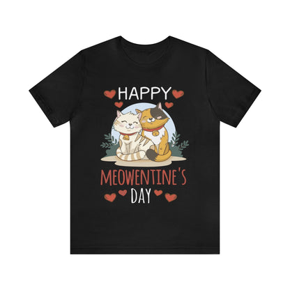 Happy Meowentine's Jersey Short Sleeve Tee