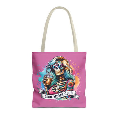 Cool Moms Club Tote Bag, Fun Tote, Sisterhood Gift, Beach Bag, Halloween Accessory, Colorful Shoulder Bag