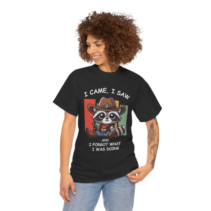 Fun Raccoon Graphic Tee, Cute Funny Animal T-Shirt, Unique Gift, Unisex Cotton Tee, Casual Wear, Birthday Gift, Humor Shirt
