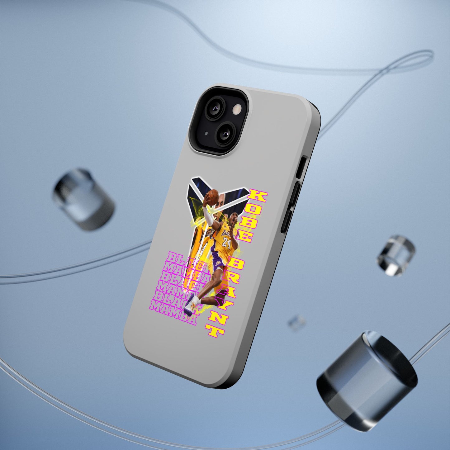 Impact-Resistant Phone Case — Bold Retro Basketball Graphic