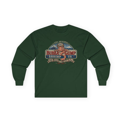 Long Sleeve Tee - Retro 'Bubba Gump Shrimp Co.' Vintage Logo