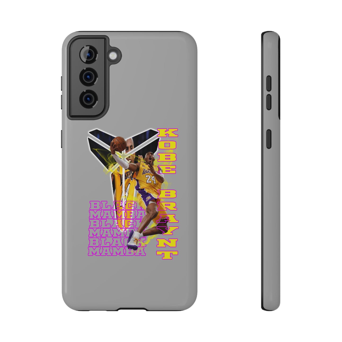 Impact-Resistant Phone Case — Bold Retro Basketball Graphic