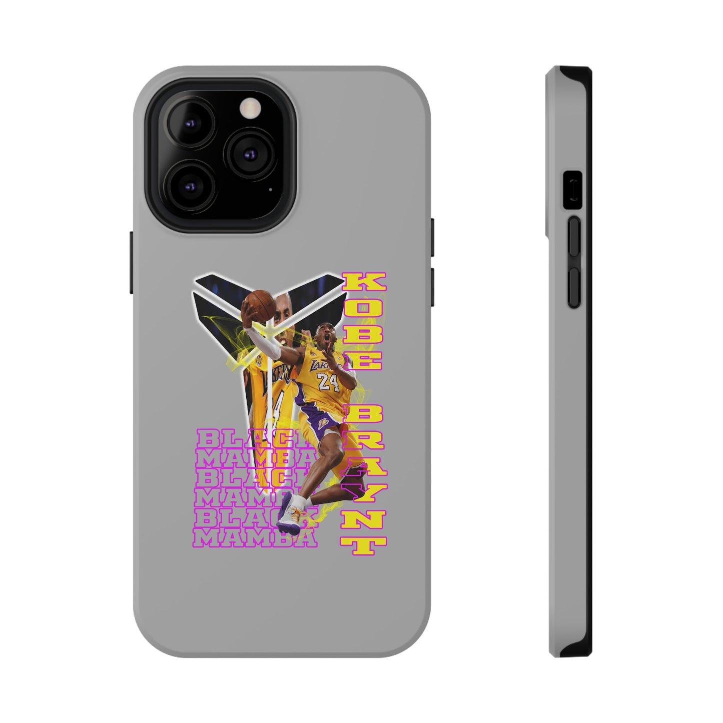 Impact-Resistant Phone Case — Bold Retro Basketball Graphic