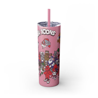 NBA Toons Skinny Tumbler with Straw, 20oz - Stylish Drinkware for Sports Fans, Gift for Birthdays, Holidays, Basketball Lovers, Fun [...]