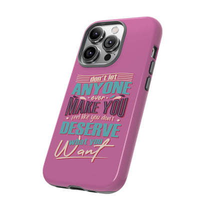 Inspirational Phone Case, Motivational Phone Cover, Tough Cases for Her, Gift for Friends, Self-Love Quote Case