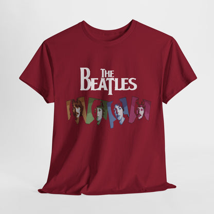 Retro Beatles Graphic Tee - Vintage Unisex Heavy Cotton T-Shirt, Music Lover Gift, 60s Inspired Fashion, Concert T-Shirt, Gift for Him/Her