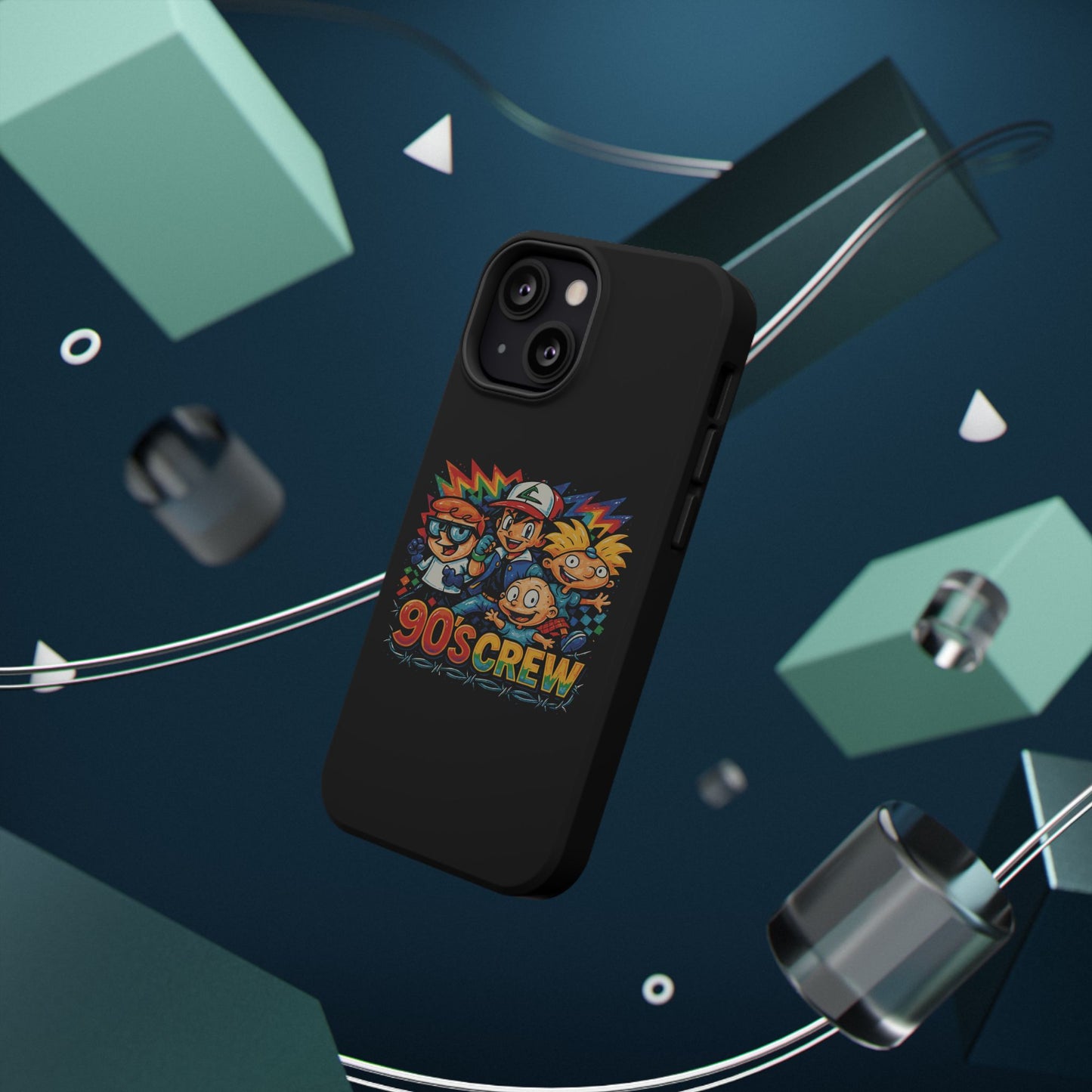 90s Crew Impact-Resistant Phone Case — Retro Cartoon Gamer Design