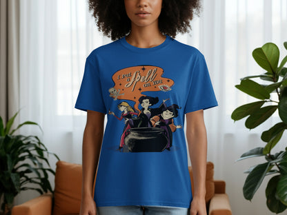 I Put A Spell On You Witchy Cauldron Graphic Shirt product