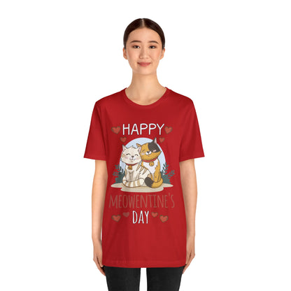 Happy Meowentine's Jersey Short Sleeve Tee