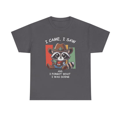 Fun Raccoon Graphic Tee, Cute Funny Animal T-Shirt, Unique Gift, Unisex Cotton Tee, Casual Wear, Birthday Gift, Humor Shirt