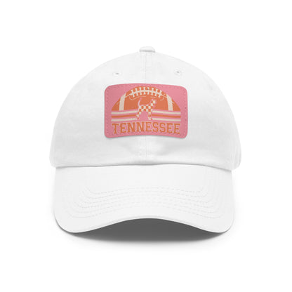 Tennessee Dad Hat with Leather Patch, Casual Hat, Sports Cap, Gift for Dads, Outdoor Hat, Summer Accessory