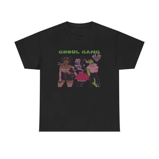 Ghoul Gang Unisex Heavy Cotton Tee | Halloween T-Shirt, Spooky Apparel, Gothic Fashion, Funny Gift, Group Costume