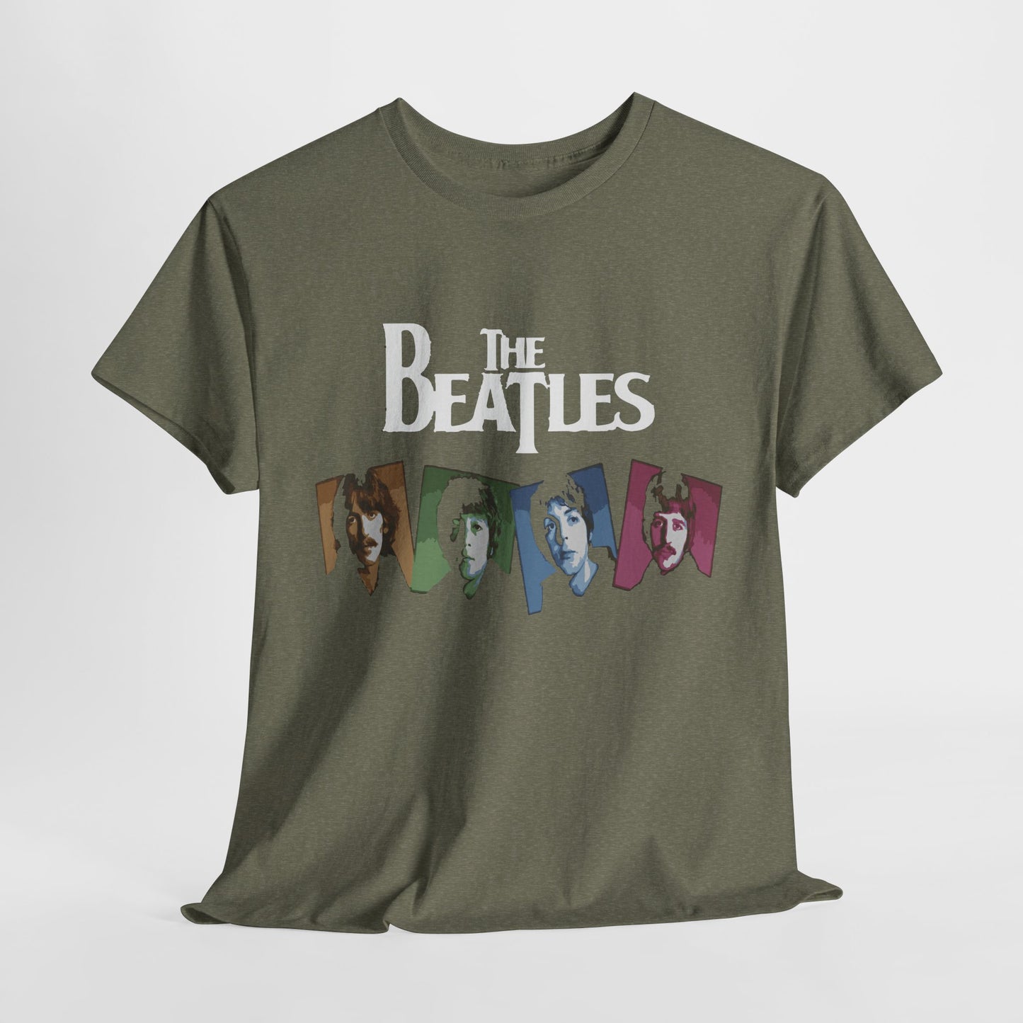 Retro Beatles Graphic Tee - Vintage Unisex Heavy Cotton T-Shirt, Music Lover Gift, 60s Inspired Fashion, Concert T-Shirt, Gift for Him/Her