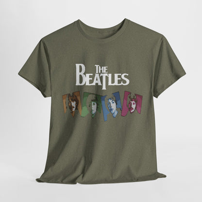 Retro Beatles Graphic Tee - Vintage Unisex Heavy Cotton T-Shirt, Music Lover Gift, 60s Inspired Fashion, Concert T-Shirt, Gift for Him/Her