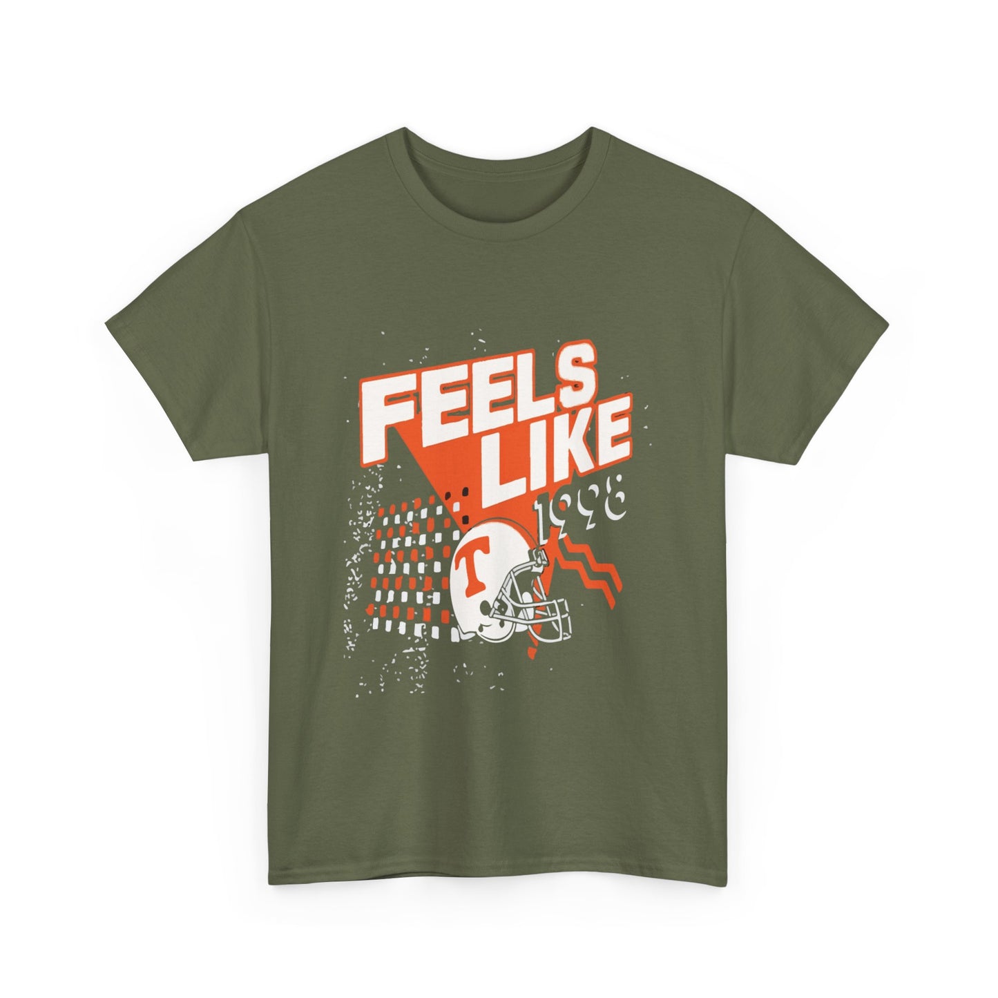 Unisex Heavy Cotton Tee - 'Feels Like' Retro Football Tee, Casual Style, Game Day Shirt, Gift for Sports Fans, Outdoor Activities
