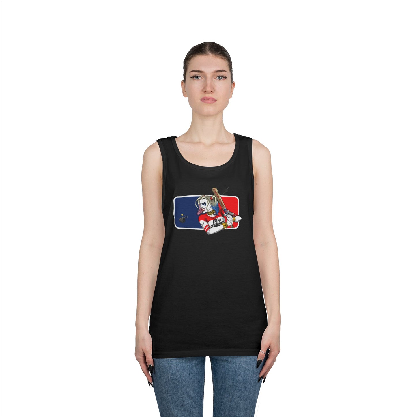 Harley Quinn Unisex Tank Top - DC MLB Summer Wear